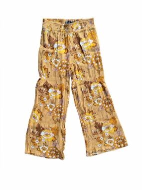 Volcom Mustard Yellow Floral Pants